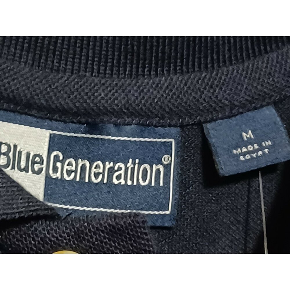 New With Tags Blue Polo Work Shirt Blue Generation Size Medium Stain Release - Picture 3 of 4